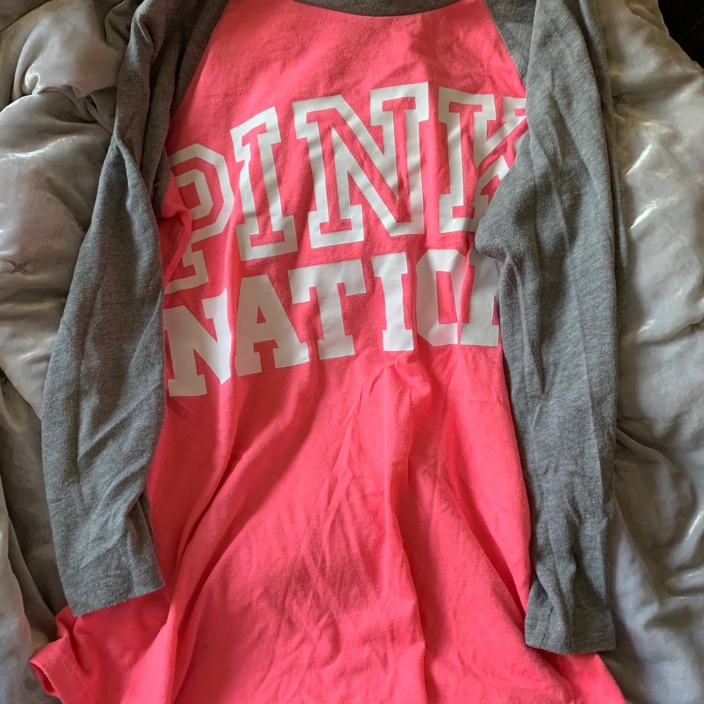 Pink nation tee